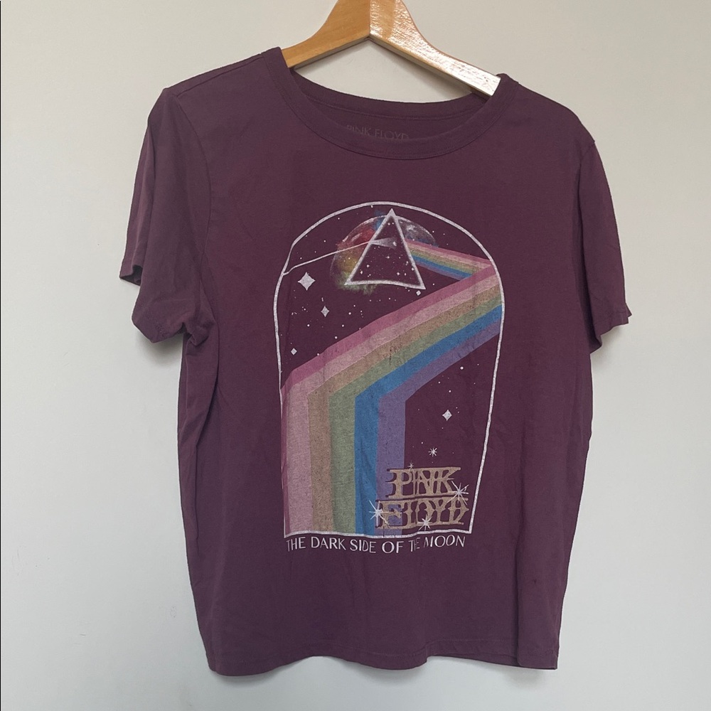 Pink Floyd Maroon Short Sleeve Tee